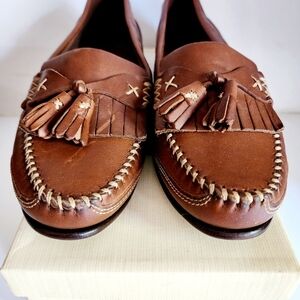Vintage Classic Brown Tassel Loafers